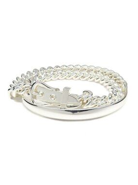 Hermes Bracelet Boucle Series Inflexible PM 16 Silver